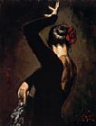 Flamenco Dancer Terciopelo negro II painting